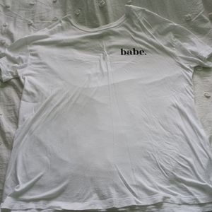 Aerie Real Soft Oversized White Tshirt. Size Medium.